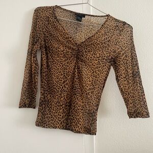 The Limited Leopard Print Long Sleeve Top